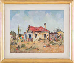 Conrad Theys; House with a Red Roof