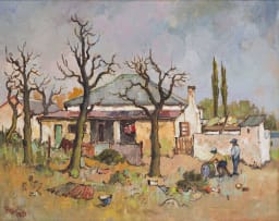 Conrad Theys; House with Grey Roof