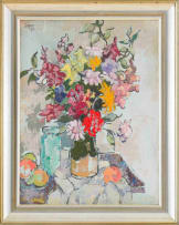 Gregoire Boonzaier; Still Life with Vase of Mixed Flowers