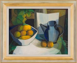 Leonora Everard-Haden; Still Life with Jug and Fruit