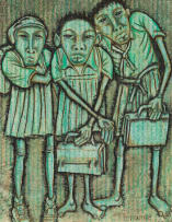 D. Maribe; Three School Children