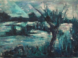 Taffy (Matthew) Whippman; Moonlit Landscape with Tree
