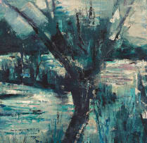 Taffy (Matthew) Whippman; Moonlit Landscape with Tree