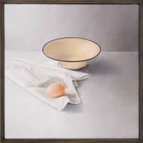 Pip Curling; Egg, Cloth, Bowl