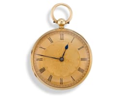 18ct gold cased key wind open face lever watch, Sheffield 1893
