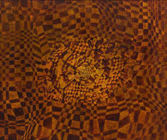 Eugene Labuschagne; Abstract Composition in Orange and Brown