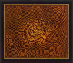 Eugene Labuschagne; Abstract Composition in Orange and Brown