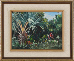 Willem Hermanus Coetzer; Tropical Garden Scene