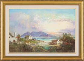Gabriel de Jongh; View of Table Mountain
