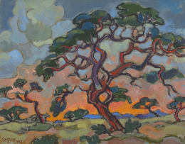 Gregoire Boonzaier; Trees in a Landscape