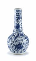 A Chinese blue and white bottle vase, late 19th century