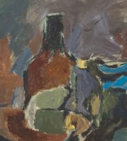 Eben van der Merwe; Still Life with Bottles