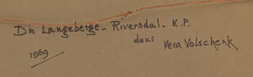 Vera Volschenk; Langeberg, Riversdale, K.P.