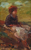 Adriaan Boshoff; Woman Seated on the Rocks