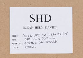Susan Helm Davies; Still Life with Mangoes