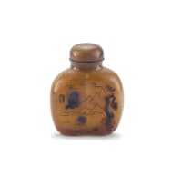 A large Chinese agate snuff bottle, 19th/20th century