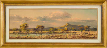 Otto Klar; Bushveld Landscape with River