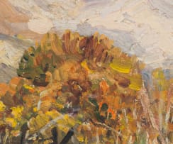 Hugo Naudé; Mountain Landscape in Autumn