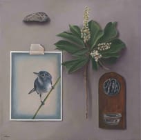 Adele Potgieter; My Own Private Eden XIV: Blue Bird with Viburnum