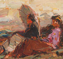 Adriaan Boshoff; Two Women on the Beach