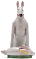 Nico Masemola; Grey Dog with Rabbit