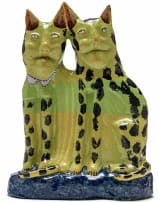 Hylton Nel; Male and Female Green Cats