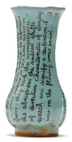 Hylton Nel; Slender Vase with Text