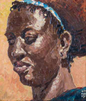 Otto Klar; Portrait of an African Woman, two
