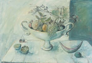Christo Coetzee; Still Life with Bowl of Fruit
