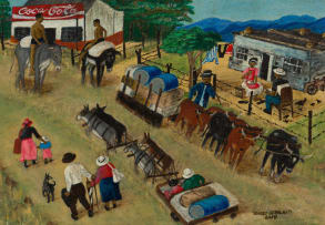 Ernest Sebolai; Rural Town Scene