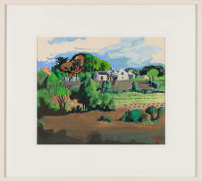 Peter Clarke; Lente Landskap, Tesselaarsdal, Caledon (Spring Landscape, Tesselaarsdal, Caledon)