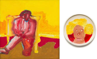 Robert Hodgins; Artist Resting; Don’t Fuck with Me Babe!, two
