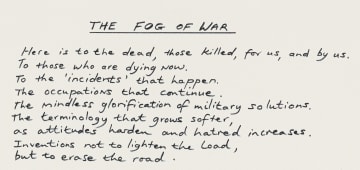 Marlene Dumas; The Fog of War, five