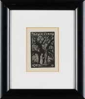 Jacob Hendrik Pierneef; Ex Libris (Nilant 154)