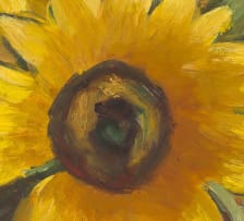 Emily Isabel Fern; Sunflowers in a Ginger Jar