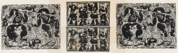 Norman Catherine; Scenes with Abstract Figures