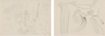 Walter Battiss; Spontaneous Forms; Some Thin Ones, two