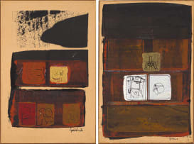 Sidney Goldblatt; Abstract Compositions, two