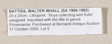 Walter Battiss; Boys Collecting Wild Fruits