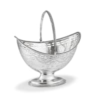 A George III silver sugar basket, William Plummer, London, 1782