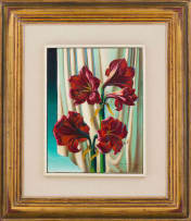 Vladimir Tretchikoff; Red Lilies (Amaryllis)
