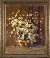 Adriaan Boshoff; Daisies in a Copper Vase