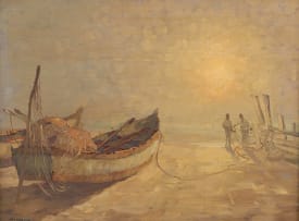 Nils Andersen; Fishermen and Boats