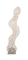 Two-strand baroque pearl necklace