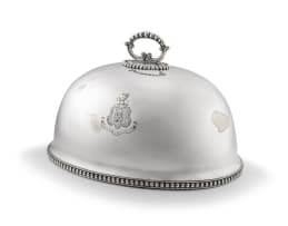 A silver-plated dome