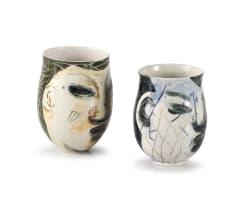 Deborah Bell; Figural Ceramic Vessels, two