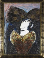Nina Romm; Portrait of a Lady with a Bow
