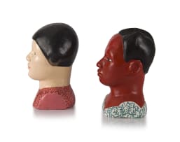 Claudette Schreuders; Ceramic Busts, two