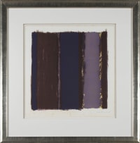 Yuko Shiraishi; Untitled (Red Stripe), 1989; Untitled, 1988, two