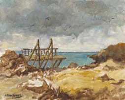Alexander Rose-Innes; Coastal Landscape with Jetty